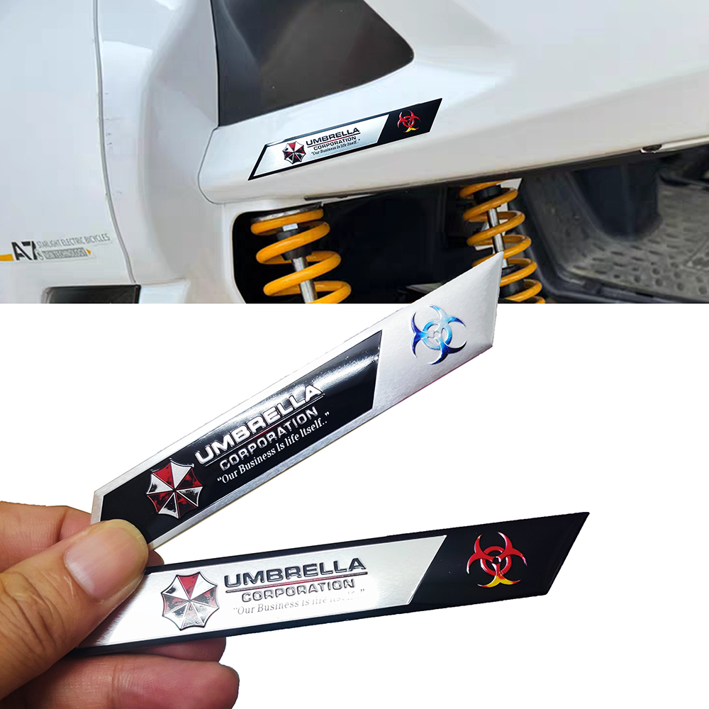 우산 3D 금속 자동차 스티커 바이오 위험 표시 뱃지  - Motorcycle Gear Logo 리뷰 및 가격