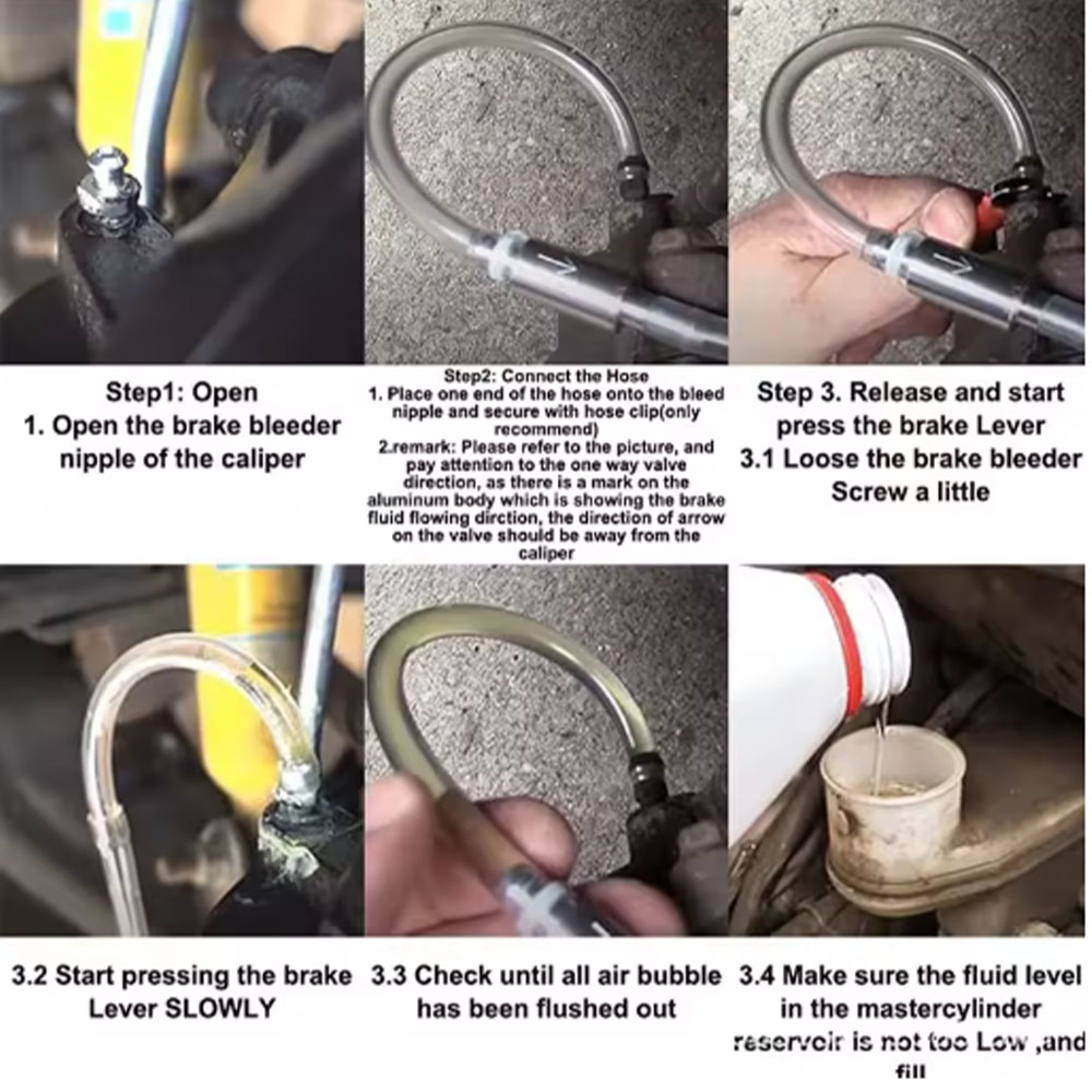 1Pcs 브레이크 유체 블리더 호스(일방향 비리턴 체크 - Motorcycle Gear Oil 리뷰 및 가격
